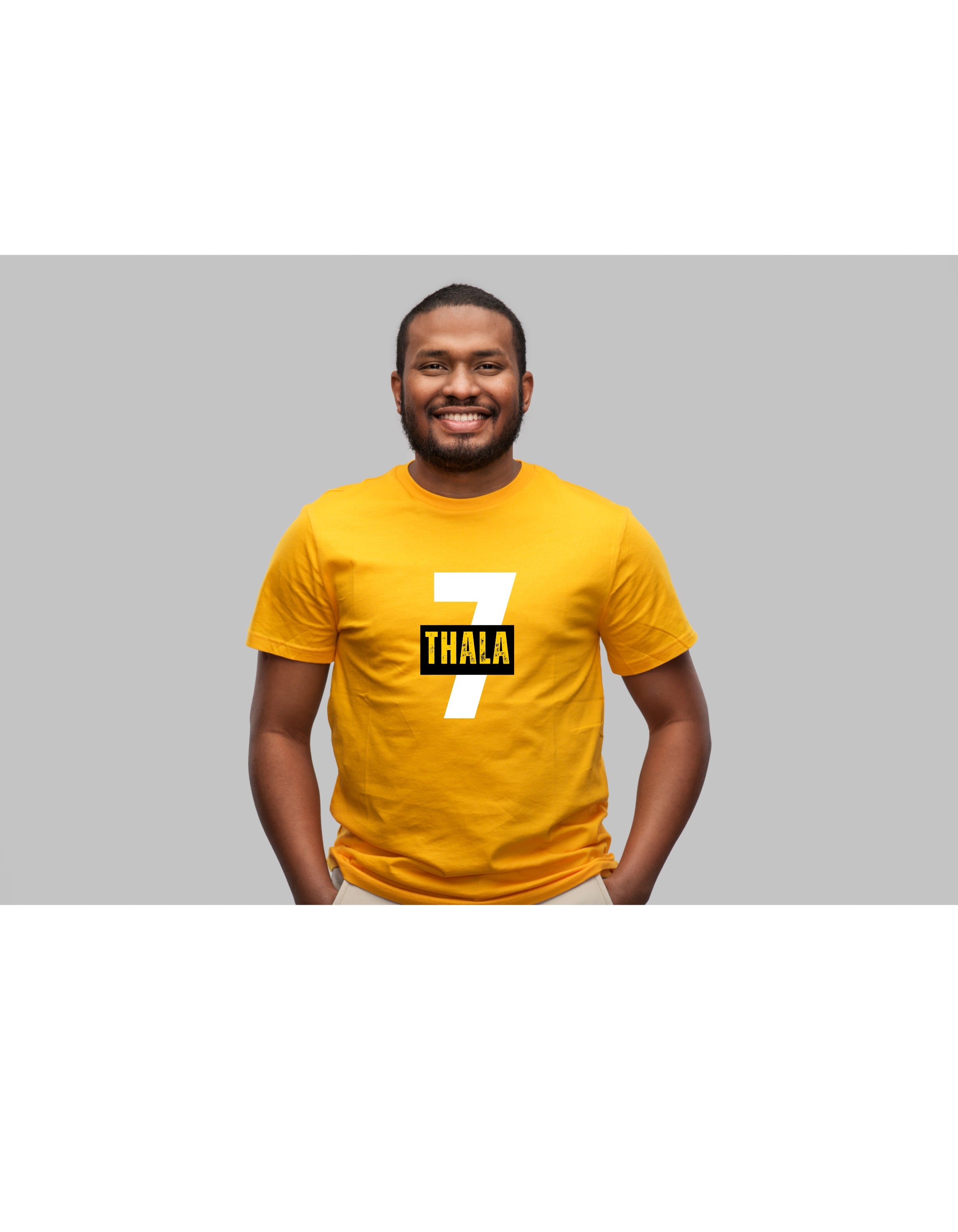 DHONI Classic Crew T-Shirt Golden Yellow