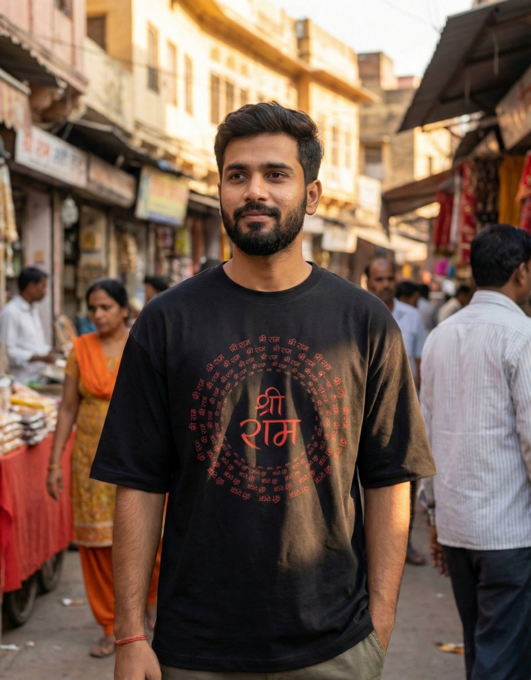 Unisex SHREE RAM Oversized Tee